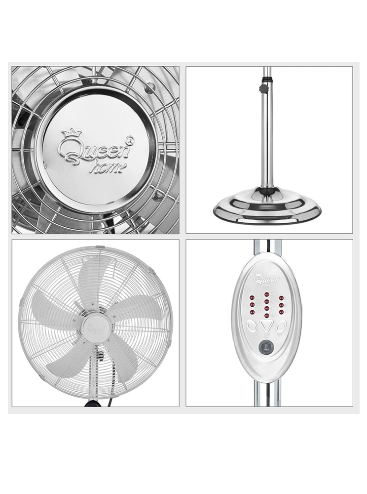 پنکه هوم کویین تمام استیل مدل QH-6550 پنکه هوم کویین تمام استیل مدل QH-6550